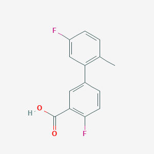 2-Fluoro-5-(5-fluoro-2-methylphenyl)benzoic acid, 95%
