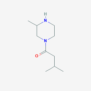molecular formula C10H20N2O B6416593 3-Methyl-1-(3-methylpiperazin-1-yl)butan-1-one CAS No. 1240574-37-1