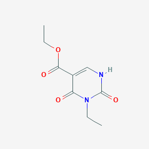 molecular formula C9H12N2O4 B064166 Ethyl 3-ethyl-2,4-dioxo-1,2,3,4-tetrahydropyrimidine-5-carboxylate CAS No. 168428-18-0