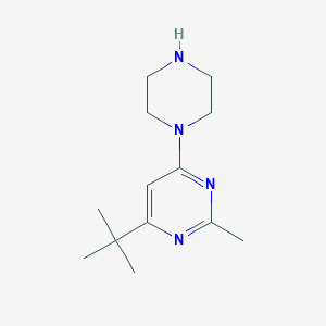 4-(Tert-butyl)-2-methyl-6-(piperazin-1-yl)pyrimidine