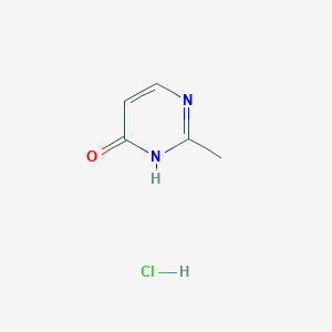 molecular formula C5H7ClN2O B6416716 2-methylpyrimidin-4-ol hydrochloride CAS No. 19875-03-7