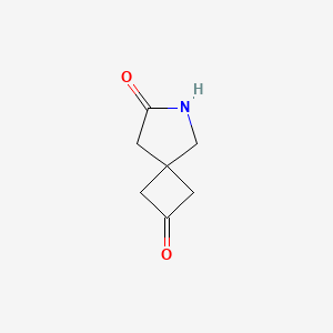 molecular formula C7H9NO2 B6416748 6-azaspiro[3.4]octane-2,7-dione CAS No. 2090254-41-2