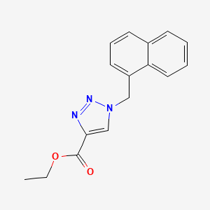 ethyl 1-[(naphthalen-1-yl)methyl]-1H-1,2,3-triazole-4-carboxylate