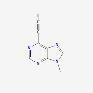 molecular formula C8H6N4 B6416778 6-乙炔基-9-甲基-9H-嘌呤 CAS No. 477301-10-3
