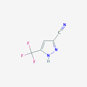 3-(trifluoromethyl)-1H-pyrazole-5-carbonitrile