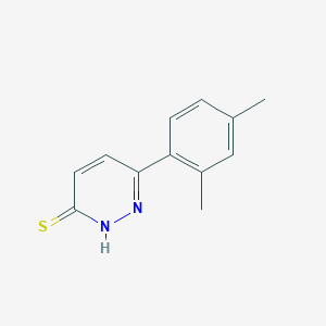 molecular formula C12H12N2S B6416803 6-(2,4-dimethylphenyl)pyridazine-3-thiol CAS No. 71823-13-7