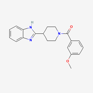 2-[1-(3-methoxybenzoyl)piperidin-4-yl]-1H-1,3-benzodiazole