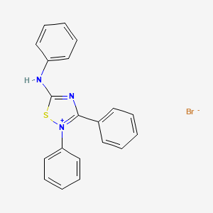 molecular formula C20H16BrN3S B6416929 2,3-diphenyl-5-(phenylamino)-1,2lambda5,4-thiadiazol-2-ylium bromide CAS No. 37937-63-6
