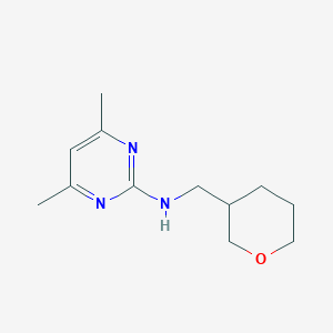 4,6-dimethyl-N-[(oxan-3-yl)methyl]pyrimidin-2-amine