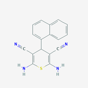 2,6-diamino-4-(naphthalen-1-yl)-4H-thiopyran-3,5-dicarbonitrile