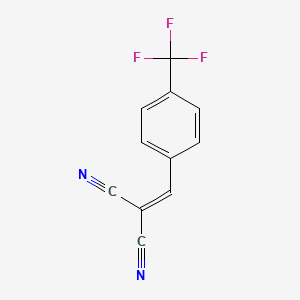 molecular formula C11H5F3N2 B6417005 2-{[4-(trifluoromethyl)phenyl]methylidene}propanedinitrile CAS No. 5283-30-7