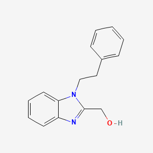 molecular formula C16H16N2O B6417010 [1-(2-phenylethyl)-1H-1,3-benzodiazol-2-yl]methanol CAS No. 380865-18-9
