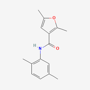 molecular formula C15H17NO2 B6417018 N-(2,5-dimethylphenyl)-2,5-dimethylfuran-3-carboxamide CAS No. 156546-86-0