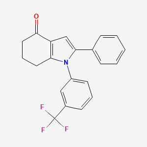 2-phenyl-1-[3-(trifluoromethyl)phenyl]-4,5,6,7-tetrahydro-1H-indol-4-one