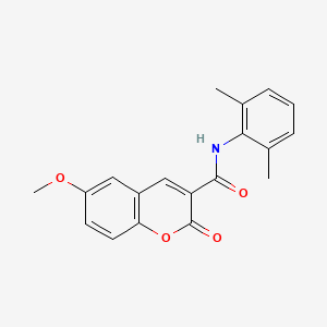 molecular formula C19H17NO4 B6417099 N-(2,6-dimethylphenyl)-6-methoxy-2-oxo-2H-chromene-3-carboxamide CAS No. 493002-81-6