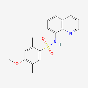 4-methoxy-2,5-dimethyl-N-(quinolin-8-yl)benzene-1-sulfonamide