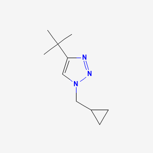 molecular formula C10H17N3 B6417170 4-tert-butyl-1-(cyclopropylmethyl)-1H-1,2,3-triazole CAS No. 2094368-50-8