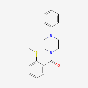 molecular formula C18H20N2OS B6417178 1-[2-(methylsulfanyl)benzoyl]-4-phenylpiperazine CAS No. 341020-23-3