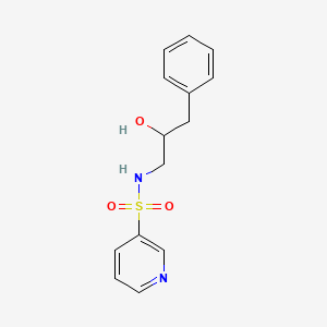 molecular formula C14H16N2O3S B6417179 N-(2-hydroxy-3-phenylpropyl)pyridine-3-sulfonamide CAS No. 1351641-22-9