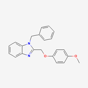 molecular formula C22H20N2O2 B6417192 1-benzyl-2-[(4-methoxyphenoxy)methyl]-1H-1,3-benzodiazole CAS No. 441291-98-1