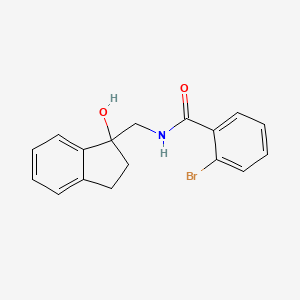 2-bromo-N-[(1-hydroxy-2,3-dihydro-1H-inden-1-yl)methyl]benzamide