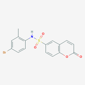 molecular formula C16H12BrNO4S B6417509 N-(4-bromo-2-methylphenyl)-2-oxo-2H-chromene-6-sulfonamide CAS No. 873675-00-4