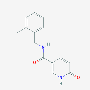 molecular formula C14H14N2O2 B6417574 6-hydroxy-N-[(2-methylphenyl)methyl]pyridine-3-carboxamide CAS No. 1090415-22-7