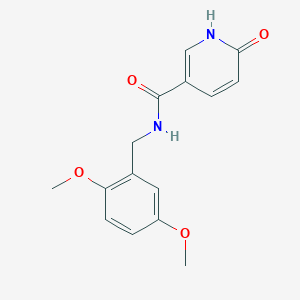 molecular formula C15H16N2O4 B6417582 N-[(2,5-dimethoxyphenyl)methyl]-6-hydroxypyridine-3-carboxamide CAS No. 1090372-63-6