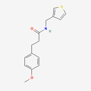 molecular formula C15H17NO2S B6417697 3-(4-methoxyphenyl)-N-[(thiophen-3-yl)methyl]propanamide CAS No. 1058491-31-8