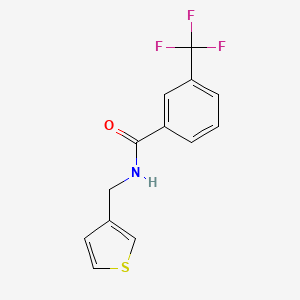 molecular formula C13H10F3NOS B6417708 N-[(thiophen-3-yl)methyl]-3-(trifluoromethyl)benzamide CAS No. 1058258-88-0