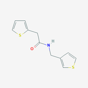 molecular formula C11H11NOS2 B6417718 2-(thiophen-2-yl)-N-[(thiophen-3-yl)methyl]acetamide CAS No. 1058258-91-5