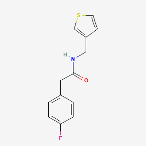 molecular formula C13H12FNOS B6417728 2-(4-fluorophenyl)-N-[(thiophen-3-yl)methyl]acetamide CAS No. 1058258-92-6