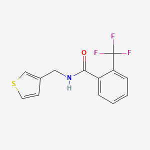 molecular formula C13H10F3NOS B6417734 N-[(thiophen-3-yl)methyl]-2-(trifluoromethyl)benzamide CAS No. 1058195-59-7