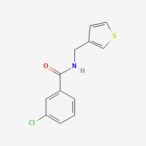 3-chloro-N-[(thiophen-3-yl)methyl]benzamide