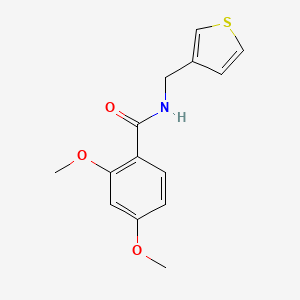 molecular formula C14H15NO3S B6417757 2,4-dimethoxy-N-[(thiophen-3-yl)methyl]benzamide CAS No. 1058491-63-6