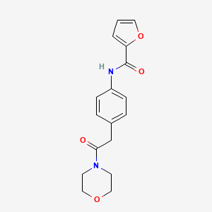 molecular formula C17H18N2O4 B6417814 N-{4-[2-(morpholin-4-yl)-2-oxoethyl]phenyl}furan-2-carboxamide CAS No. 1060329-11-4