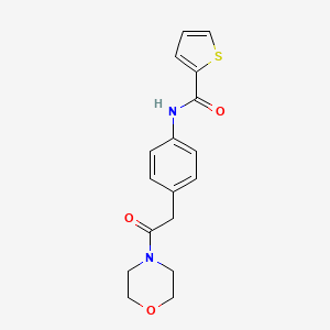 molecular formula C17H18N2O3S B6417816 N-{4-[2-(morpholin-4-yl)-2-oxoethyl]phenyl}thiophene-2-carboxamide CAS No. 1070960-43-8