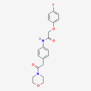molecular formula C20H21FN2O4 B6417826 2-(4-fluorophenoxy)-N-{4-[2-(morpholin-4-yl)-2-oxoethyl]phenyl}acetamide CAS No. 1060262-99-8