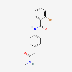molecular formula C16H15BrN2O2 B6417858 2-bromo-N-{4-[(methylcarbamoyl)methyl]phenyl}benzamide CAS No. 1060286-05-6