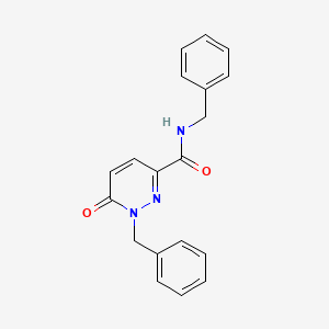 molecular formula C19H17N3O2 B6417933 N,1-dibenzyl-6-oxo-1,6-dihydropyridazine-3-carboxamide CAS No. 850018-03-0