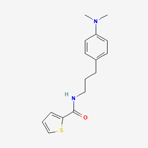 molecular formula C16H20N2OS B6418090 N-{3-[4-(dimethylamino)phenyl]propyl}thiophene-2-carboxamide CAS No. 953151-40-1
