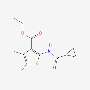 ethyl 2-cyclopropaneamido-4,5-dimethylthiophene-3-carboxylate