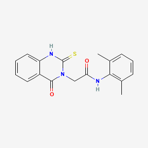 molecular formula C18H17N3O2S B6418136 N-(2,6-dimethylphenyl)-2-(4-oxo-2-sulfanylidene-1,2,3,4-tetrahydroquinazolin-3-yl)acetamide CAS No. 1797195-63-1