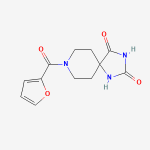 molecular formula C12H13N3O4 B6418317 8-(furan-2-carbonyl)-1,3,8-triazaspiro[4.5]decane-2,4-dione CAS No. 1021210-36-5
