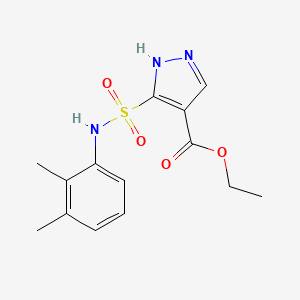 molecular formula C14H17N3O4S B6418327 ethyl 5-[(2,3-dimethylphenyl)sulfamoyl]-1H-pyrazole-4-carboxylate CAS No. 1240217-66-6