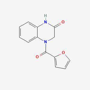 molecular formula C13H10N2O3 B6418371 4-(furan-2-carbonyl)-1,2,3,4-tetrahydroquinoxalin-2-one CAS No. 148858-05-3