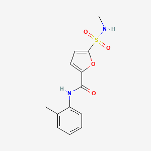 N-(2-methylphenyl)-5-(methylsulfamoyl)furan-2-carboxamide