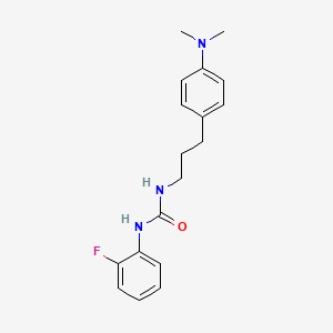 molecular formula C18H22FN3O B6418550 1-{3-[4-(dimethylamino)phenyl]propyl}-3-(2-fluorophenyl)urea CAS No. 1210351-80-6