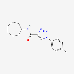 molecular formula C17H22N4O B6418553 N-cycloheptyl-1-(4-methylphenyl)-1H-1,2,3-triazole-4-carboxamide CAS No. 1181519-17-4