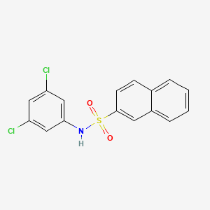 molecular formula C16H11Cl2NO2S B6418635 N-(3,5-dichlorophenyl)naphthalene-2-sulfonamide CAS No. 295361-14-7